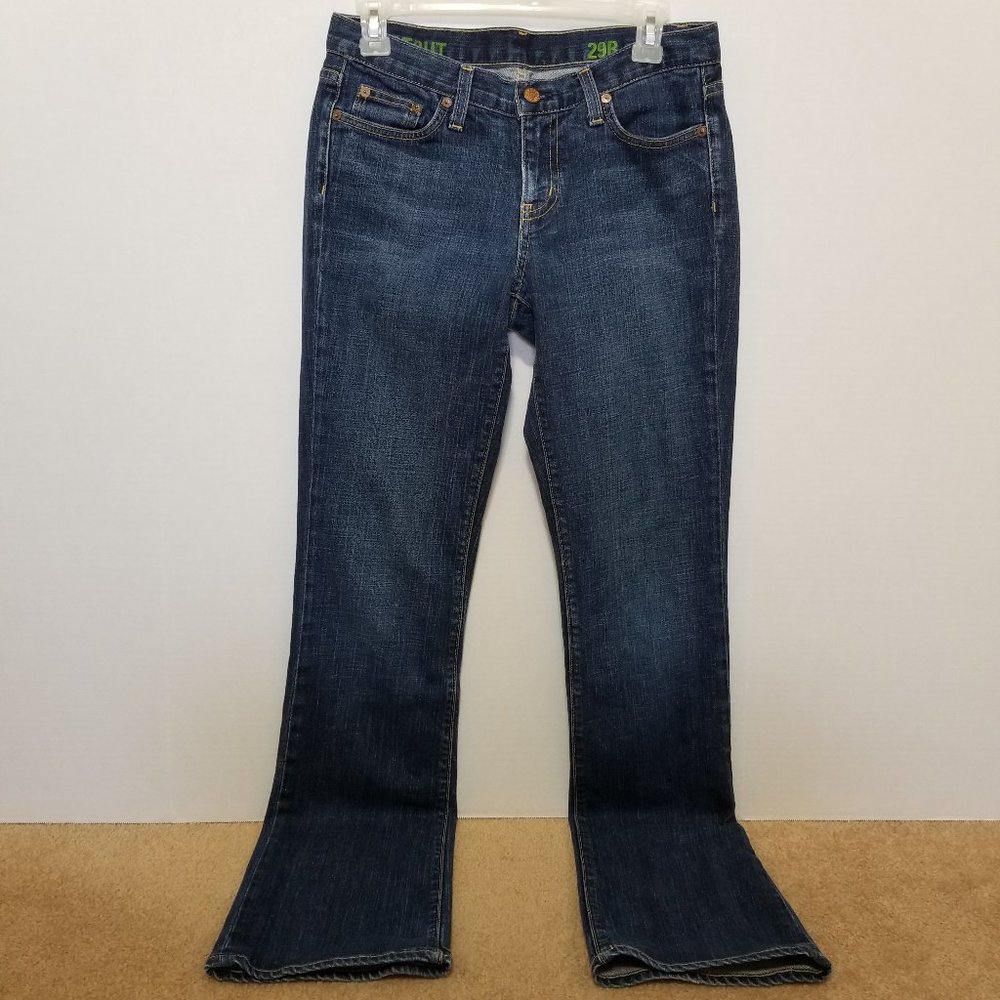 J.Crew jeans 29 boot cut denim stretch dark rinse 77996
